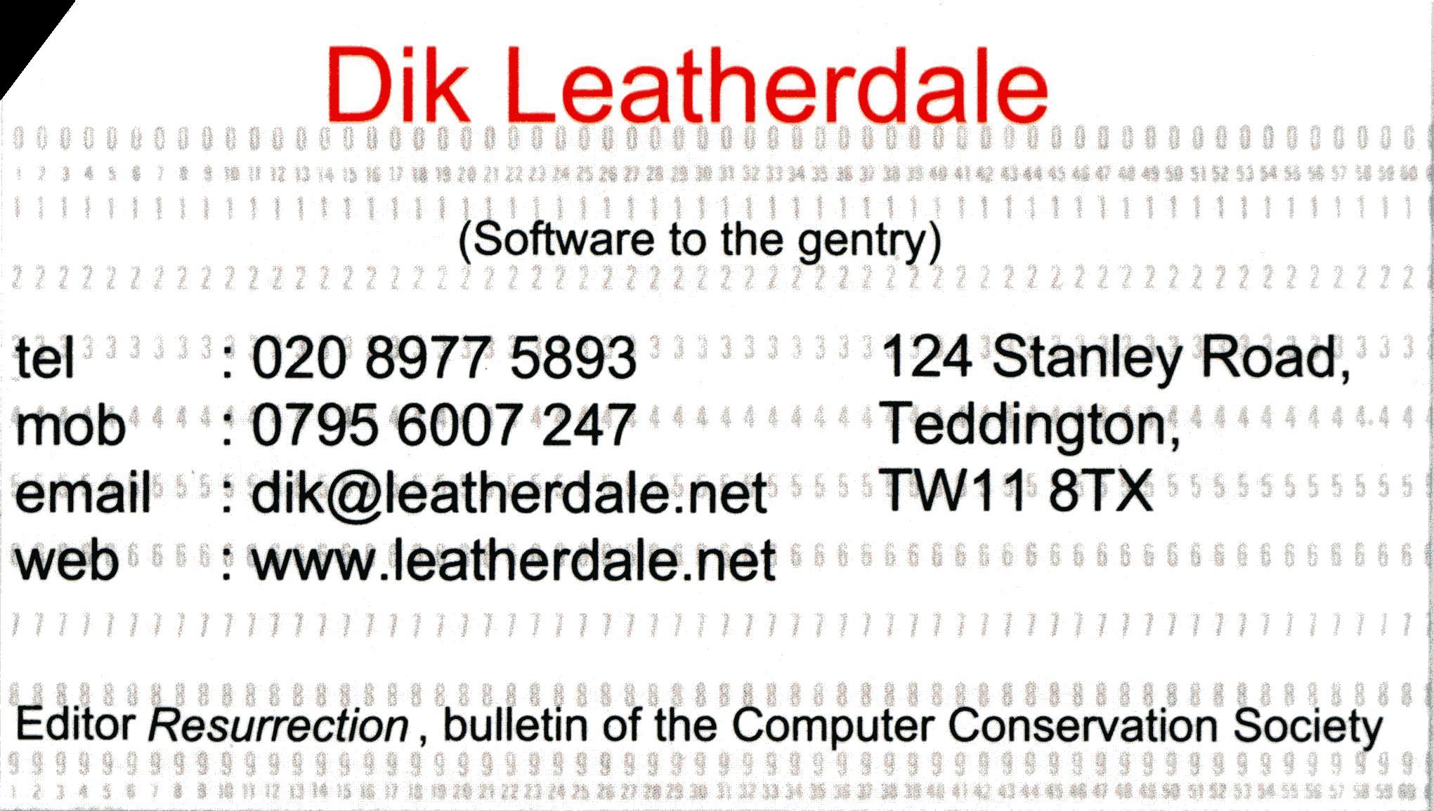 business card